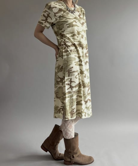 【USED】 Camouflage Pattern Long T-Shirt / 260613-007