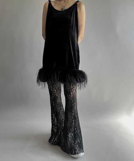 【USED】 I.AM.GIA Layered Lace Patterned Flare Pants / 241019-008