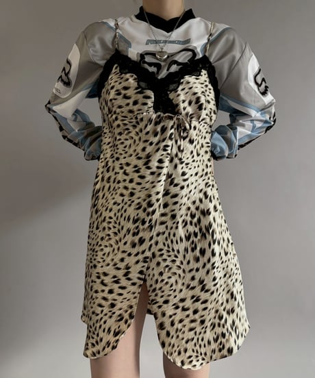 【USED】 Leopard Print Camisole One-Piece /260124-011
