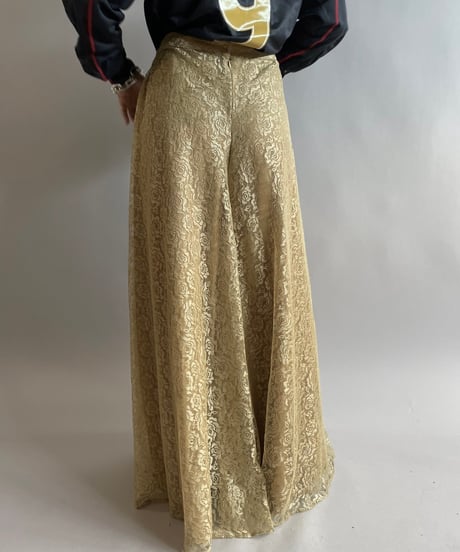 【USED】 Lace Patterned Sheer Pants/ 240921-023
