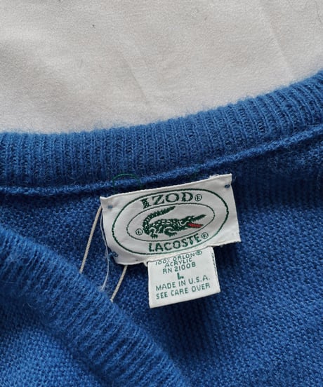 【USED】   LACOSTE Knit Top④/211126-010