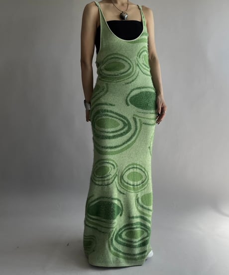 【USED】 House of Sunny Patterned  Camisole Long One-Piece/241019-005