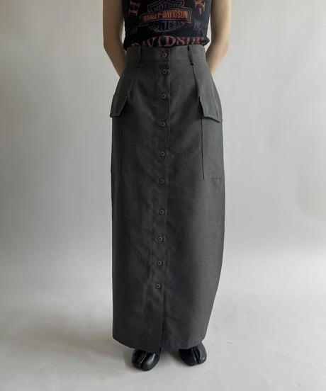 【USED】 Cargo Pocket Long Skirt /250426-019