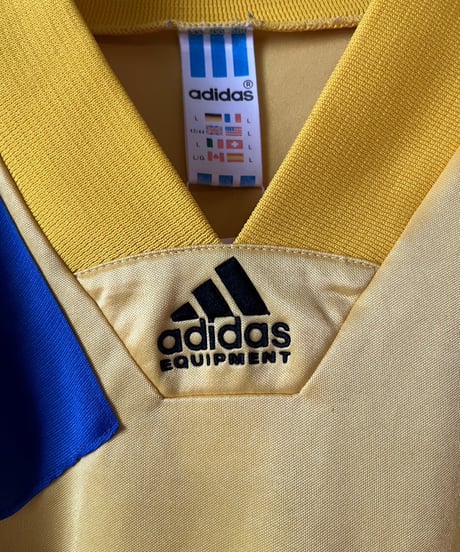 【USED】 adidas SWEDEN Soccer Shirt /240603-074
