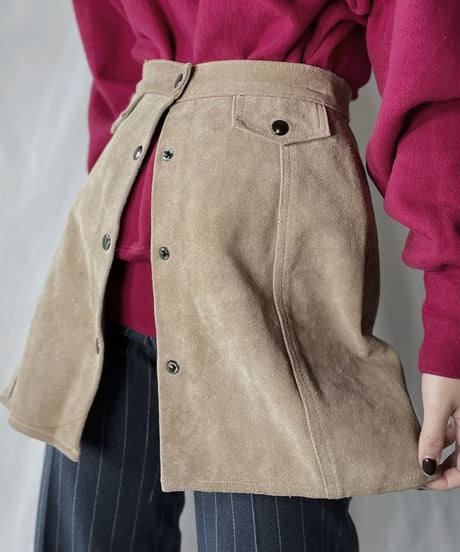 【USED】 Suede Tight Skirt/ 220127-021