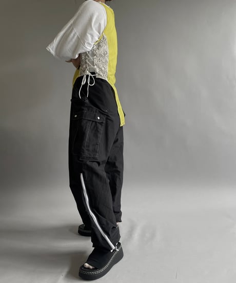 【RE;CIRCLE】 Re  Mesh Lace Switching Leotard Top /  240720-041