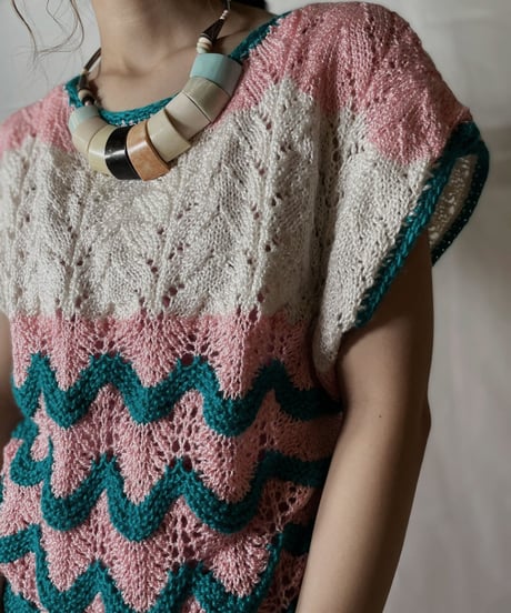 【USED】  Crochet S/S Top②/20210819-020