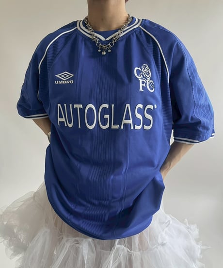 【USED】 99~01's UMBRO CHELSEA Soccer Shirt/ 250607-033