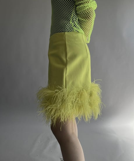 【USED】 Dead Stock KAREN MILLEN Fur Mini Skirt / 241019-011