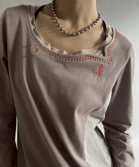 【USED】 Cop.Copine Stitch Design L/S Top  /251014-046