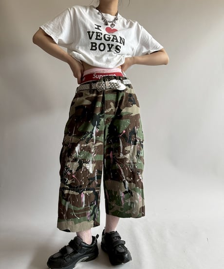 【USED】 GILADAN I ♡ VEGAN BOY'S T-Shirt / 250719-004