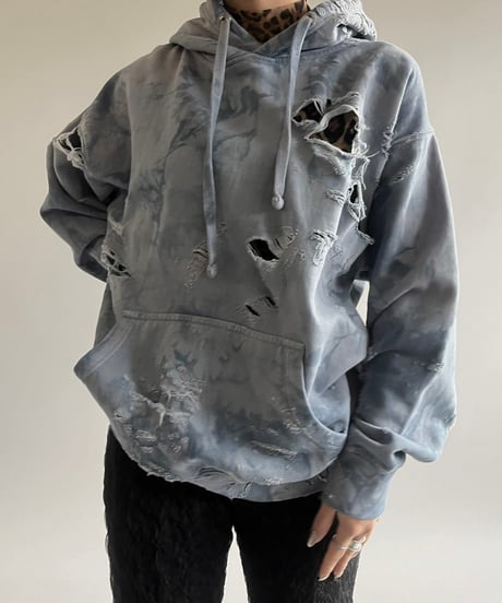 【USED】 Over Dyed Damage Parker /250301-004