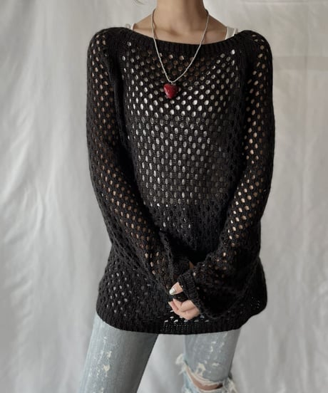 【USED】  Crochet L/S Top/210825-040