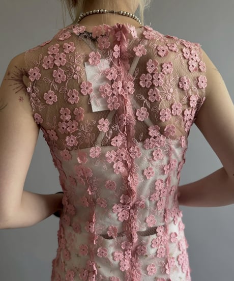 【USED】 Flower Pattern Lace N/S One-Piece / 260523-027