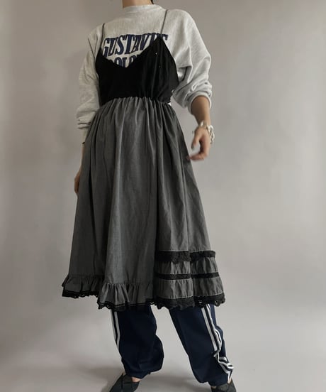 【RE;CIRCLE】 RE Camisole One-piece Gray / 220901-015