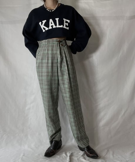【USED】 Plaid Pants/211014-052