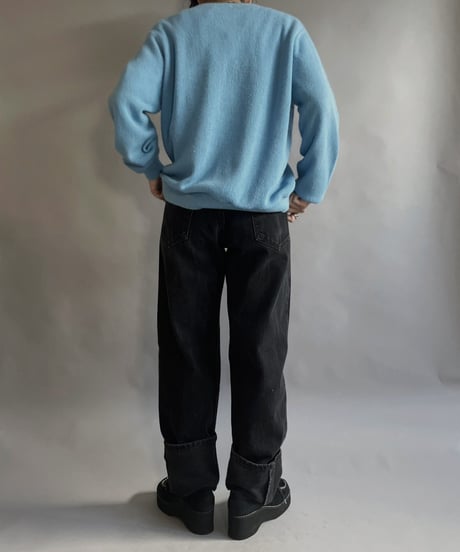 【USED】 IZOD Lacoste Acrylic Knit Cardigan Light Blue / 230204-016