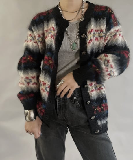【USED】 Mohair Tirolean Knit Top /240120-005