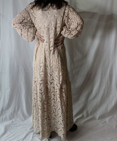 【RE;CIRCLE】  RE Crochet L/S Dress ②/210512-010