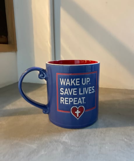 【USED】 'WAKE UP. SAVE LIVES. REPEAT.' Mug / 221219-022