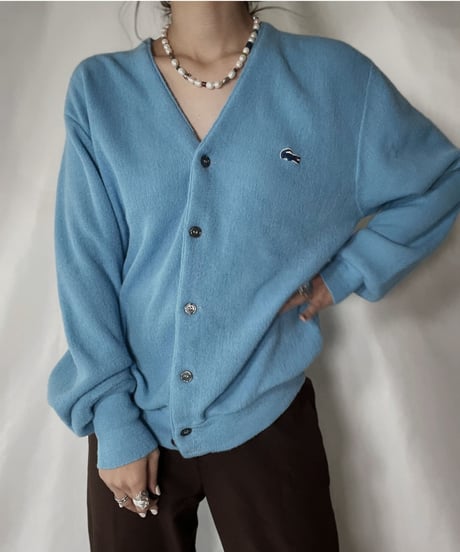 【USED】   LACOSTE Knit Cardigan③/211126-003