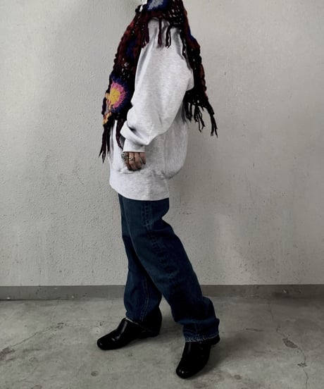 【RE;CIRCLE】 Granny Knit Poncho ① /210125-003