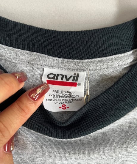 【USED】  Anvil Google Ringer T-Shirt /240824-013