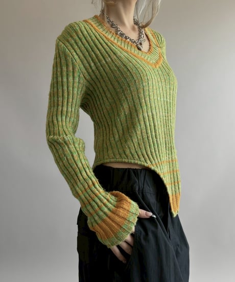 【RE;CIRCLE】 RE Rib Knit Leotard Top / 260416-014