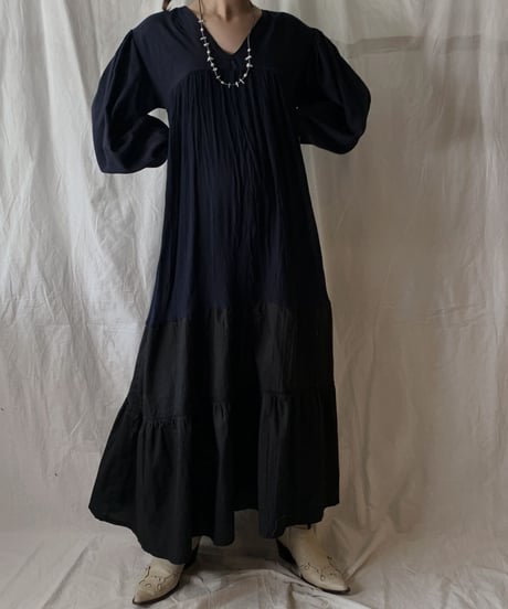 【RE;CIRCLE】 Remake Indy Cotton MUJI one-piece④/210331-004
