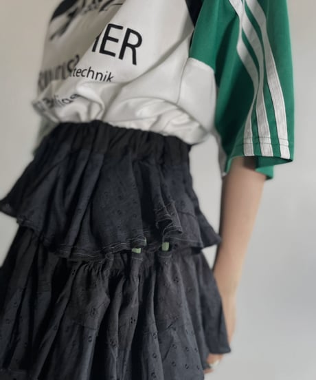 【RE;CIRCLE】 RE Tiered skirt / 220723-011