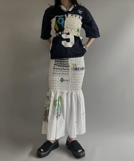 【RE;CIRCLE】RE Eco-Friendly Bag Shirring Tube Top / 230727-001