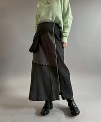 【RE;CIRCLE】 RE Suit Asymmetry Long Skirt / 260129-002