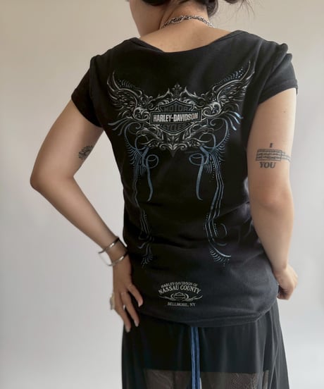【USED】 Made in USA Harley Davidson T-Shirt  / 250705-002