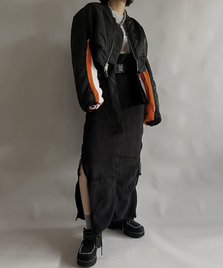 【RE;CIRCLE】 RE MA1×Soccer Muffler Short Jacket / 240118-004