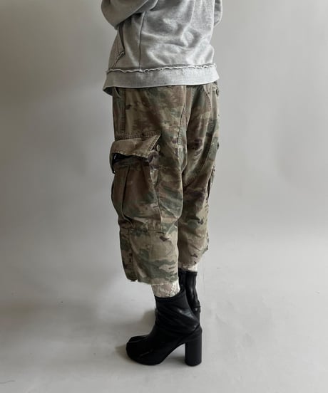 【USED】 Military Camouflage Cut Off Pants /250426-005