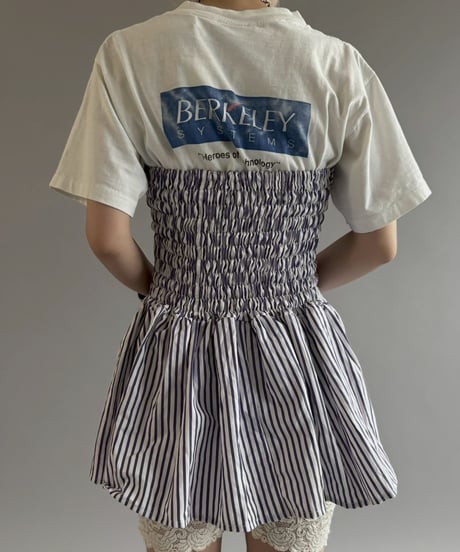 【RE;CIRCLE】  RE Stripe Shirt Mini One-Piece / 260611-006