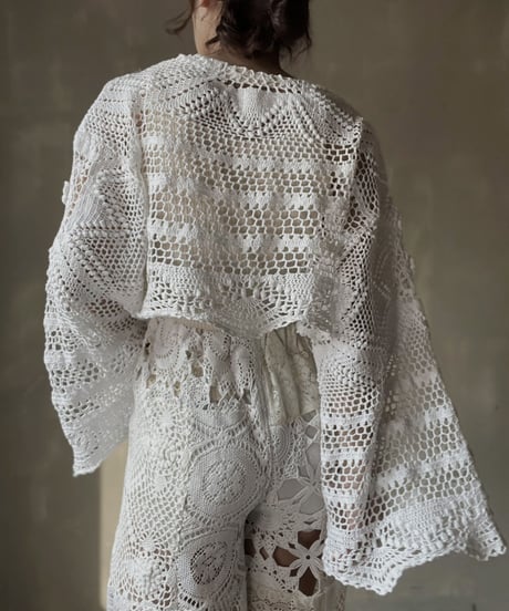 【RE;CIRCLE】 RE Crochet L/S Top②/20220317-002