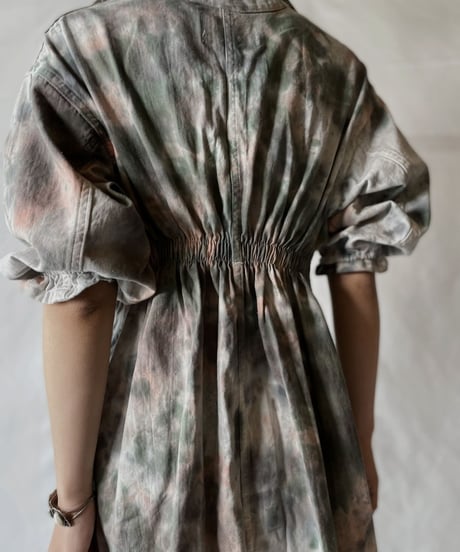 【RE;CIRCLE】  RE Tie-dyed Medical S/S Gown③/20210819-037