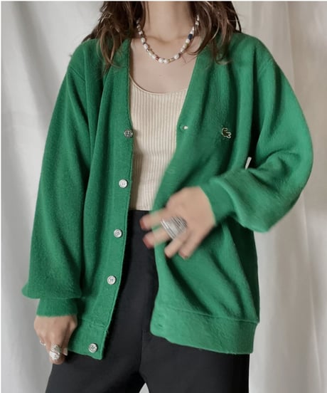 【USED】   LACOSTE Knit Cardigan 12/211126-020