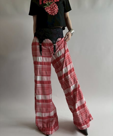 【USED】 Checked Wide Pants/250816-018