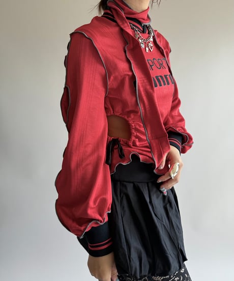 【RE;CIRCLE】 RE Mellow Game Top + Tie /  250327-016