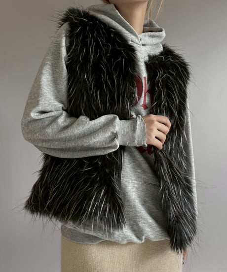 【USED】 Fur Vest / 251227-007