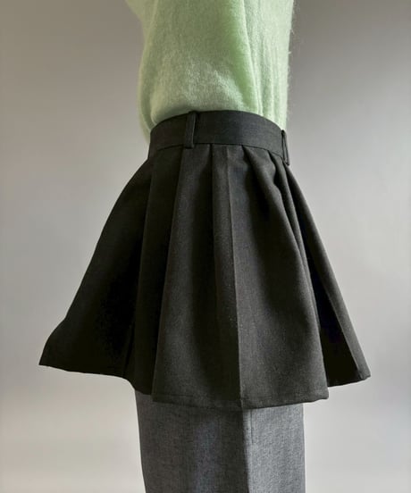 【RE;CIRCLE】 RE Suit Wrap Skirt Mini / 260129-004