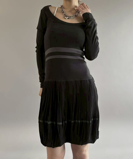 【USED】 Cop.Copine Balloon Hem Design One-Piece /260221-009