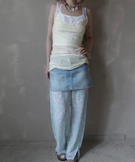 【RE;CIRCLE】 Re Embroidered Camisole Top  /  250724-017