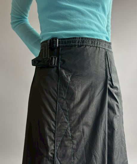 【USED】 Nylon Design Skirt /260425-008