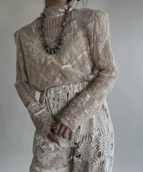 【USED】 Loong Sleeves Lace Top / 220526-017