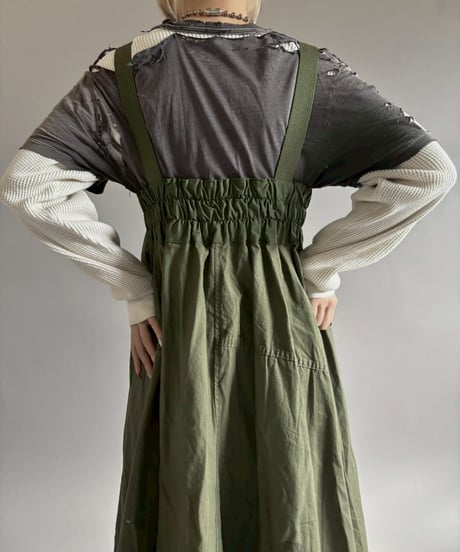 【2026SS最終 / RE;CIRCLE】 RE U.S Military Rebuild 2way One-piece(Khaki)/ ARMY-01