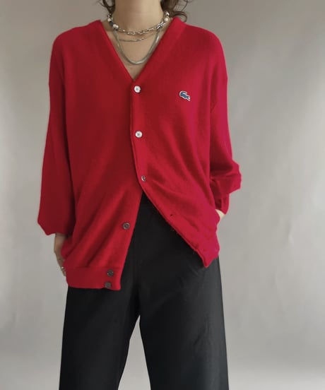 【USED】  IZOD Lacoste Acrylic Knit Cardigan / 221008-008