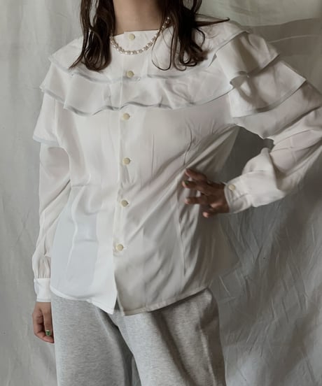 【USED】 White Blouse /210421-030